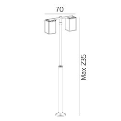 Lofoten Bedlampe - 2 - Sort - Norlys