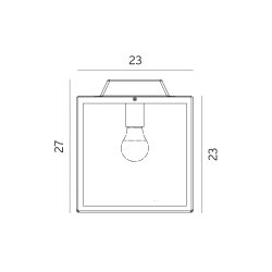 Lofoten Loftslampe - Stor - Sort - Norlys
