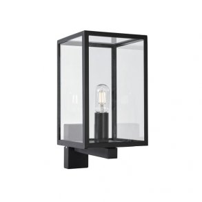 Lofoten Vglampe M/ Arm - Sort/Klar - Norlys