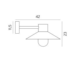 Lund Vglampe - Sort - Norlys
