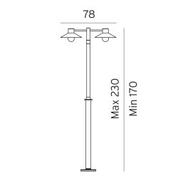 Lund Stolpe - 2 - Sort - Norlys