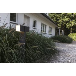 Cuba Dobbelt Bedlampe - M�rkegr� - Lutec