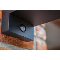 Flair V�glampe M/Sensor - Mat Sort - Lutec