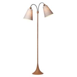 Fodg�nger Gulvlampe - Tr�look/Lysegr� - Nielsen Light