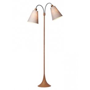 Fodgnger Gulvlampe - Trlook/Lysegr - Nielsen Light