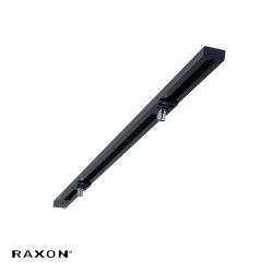 Strmskinne - 1,2M - Sort - inkl. 2 Adapter - Raxon