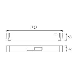 Lysstofsarmatur - Dyzma - LED - 15W - IP44 - Strhm