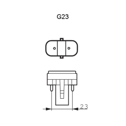 Kompaktlysrr - PL-Rr - 11W - 830 - G23 - Unison