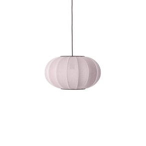 Knit-Wit - 45 Oval Pendant - Light Pinkt - Made By Hand