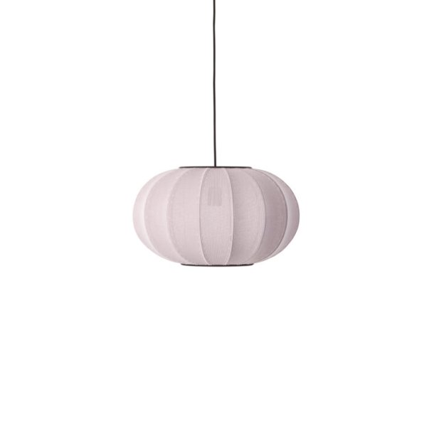 Knit-Wit - 45 Oval Pendant - Light Pinkt - Made By Hand