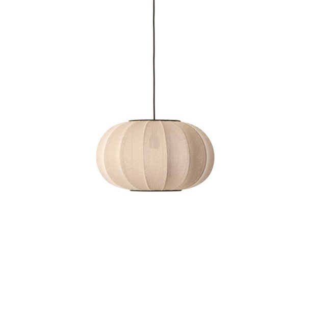 Knit-Wit - 45 Oval Pendant - Sand Stone - Made By Hand