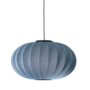 Knit-Wit - 76 Oval Pendant - Blue Stone - Made By Hand