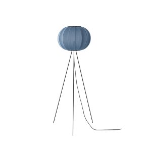 Knit-Wit - 45 Round Floor High - Blue Stone - Gulvlampe - Made By Hand