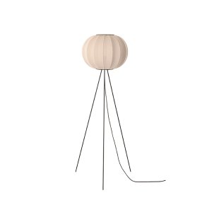 Knit-Wit - 45 Round Floor High - Sand Stone - Gulvlampe - Made By Hand