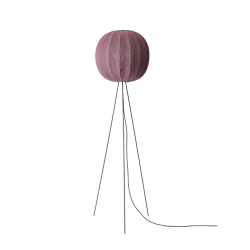 Knit-Wit - 60 Round Floor High - Burgundy - Gulvlampe - Made By Hand