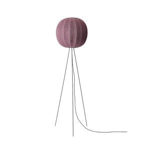 Knit-Wit - 60 Round Floor High - Burgundy - Gulvlampe - Made By Hand