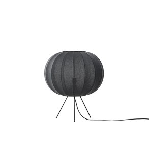 Knit-Wit - 45 Round Floor Low - Black - Gulvlampe - Made By Hand