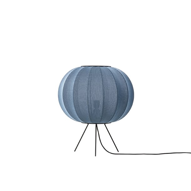 Knit-Wit - 45  Round Floor Low - Blue Stone - Gulvlampe - Made By Hand