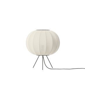 Knit-Wit - 45  Round Floor Low - Pearl White - Gulvlampe - Made By Hand