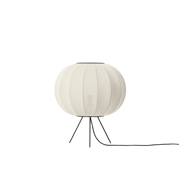 Knit-Wit - 45  Round Floor Low - Pearl White - Gulvlampe - Made By Hand