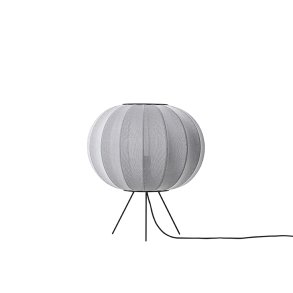 Knit-Wit - 45 Round Floor Low - Silver - Gulvlampe - Made By Hand