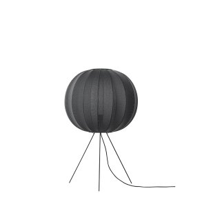 Knit-Wit - 60 Round Floor Medium - Black - Gulvlampe - Made By Hand