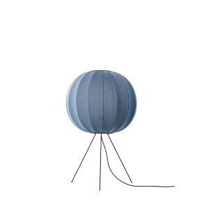 Knit-Wit - 60 Round Floor Medium - Blue Stone - Gulvlampe - Made By Hand