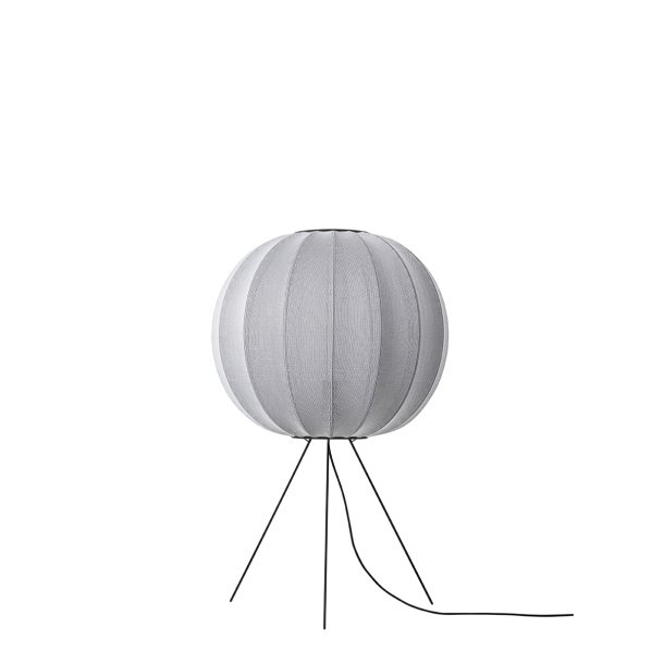 Knit-Wit - 60 Round Floor Medium - Silver - Gulvlampe - Made By Hand