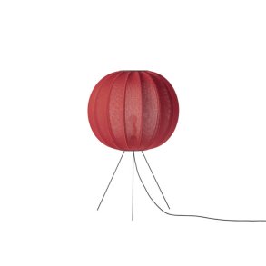 Knit-Wit - 60 Round Floor Medium -  Maple Red - Gulvlampe - Made By Hand