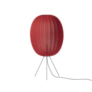 Knit-Wit - 65 High Oval Floor Medium - Maple Red - Gulvlampe - Made By Hand
