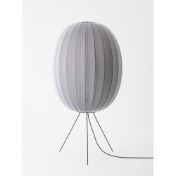 Knit-Wit - 65 High Oval Floor Medium - Silver - Gulvlampe - Made By Hand