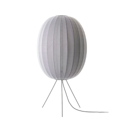 Knit-Wit - 65 High Oval Floor Medium - Silver - Gulvlampe - Made By Hand