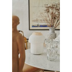 Papier Double - Bordlampe - 30 - Soft Yellow - Made By Hand