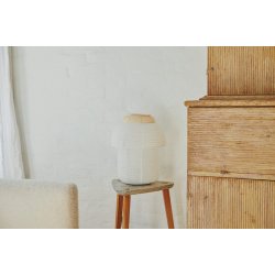 Papier Double - Bordlampe - 30 - Soft Yellow - Made By Hand