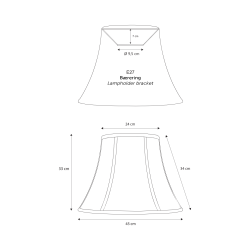 Mary Pagodesk�rm - H33cm - Nielsen Light
