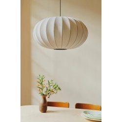 Knit-Wit - 76 Oval Pendant - Pearl White - Made By Hand