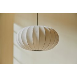 Knit-Wit - 76 Oval Pendant - Pearl White - Made By Hand