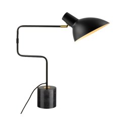 Metropole Deluxe Bordlampe - Sort/Marmor - Halo Design