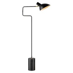 Metropole Deluxe Gulvlampe - Sort/Marmor - Halo Design