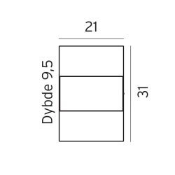 Geneve - Vglampe - Grafit - Norlys