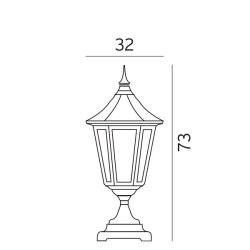 Modena Bedlampe 384 - Sort - Norlys