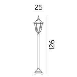 Modena Bedlampe 304 - Sort - Norlys