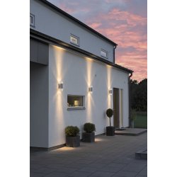 Modena Vglampe - Op-Ned - Galvaniseret - Rund - Konstsmide