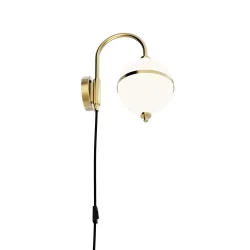 Eternal Moonlight Vglampe - Messing/Opal - Rebello Decor