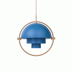 Multi-Lite Pendel - Nordic Blue/Messing - GUBI