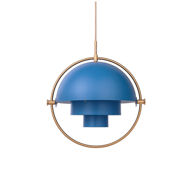 Multi-Lite Pendel - Nordic Blue/Messing - GUBI