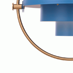 Multi-Lite Pendel - Nordic Blue/Messing - GUBI