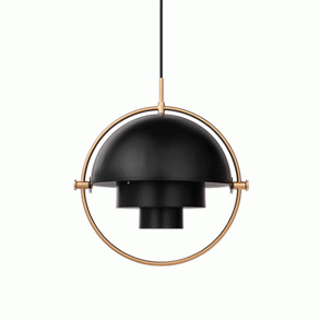 Multi-Lite Pendel - Messing/Sort - GUBI