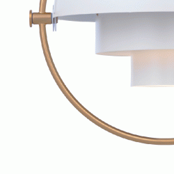 Multi-Lite Pendel - Hvid/Messing - GUBI