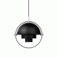 Multi-Lite Pendel - Krom/Sort - GUBI